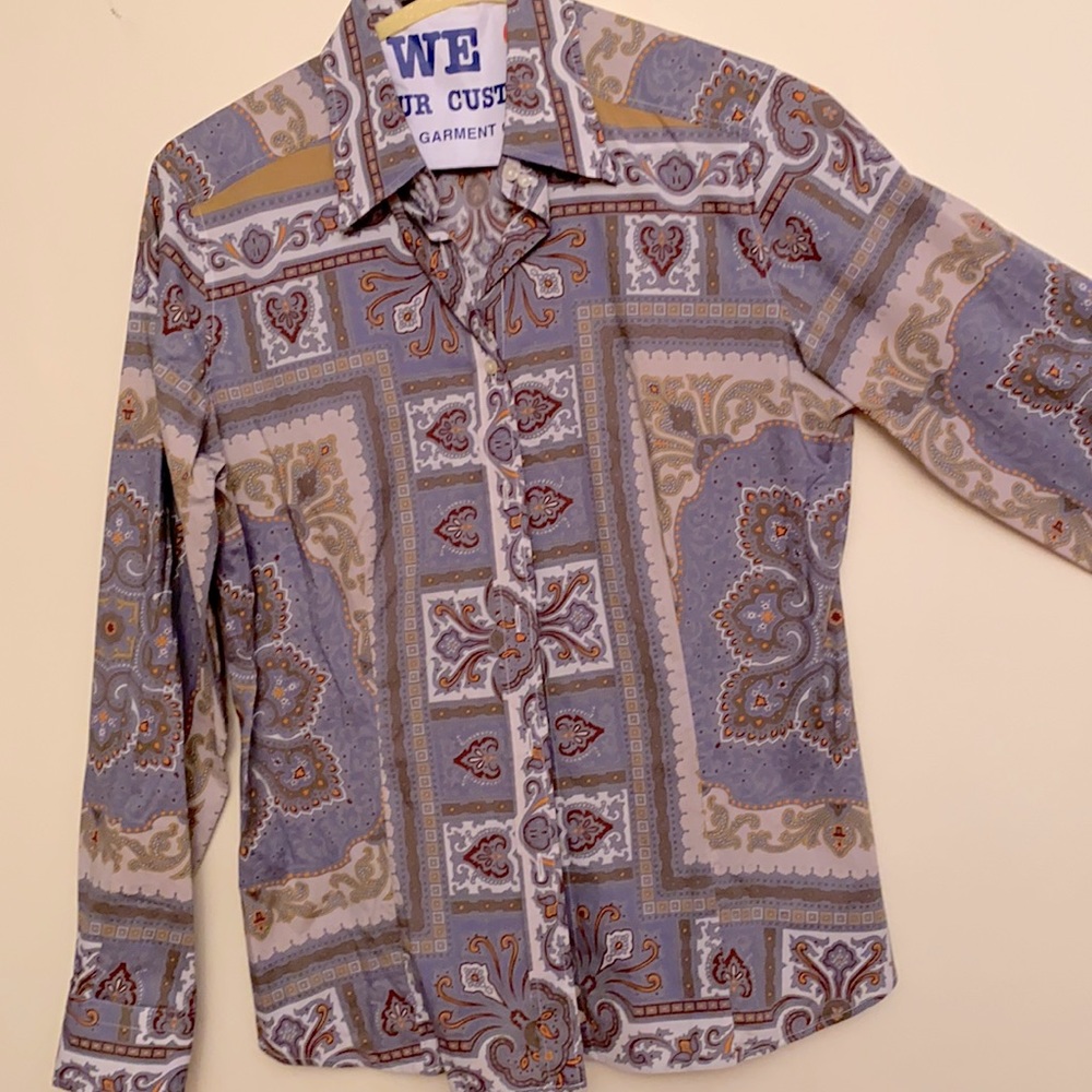 Etro Cotton Button Down. Sz 48! EUC